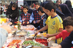 روز جهانی غذا و صبحانه سالم: میز سلف رنگین در دبستان علامه طباطبایی واحد ونک